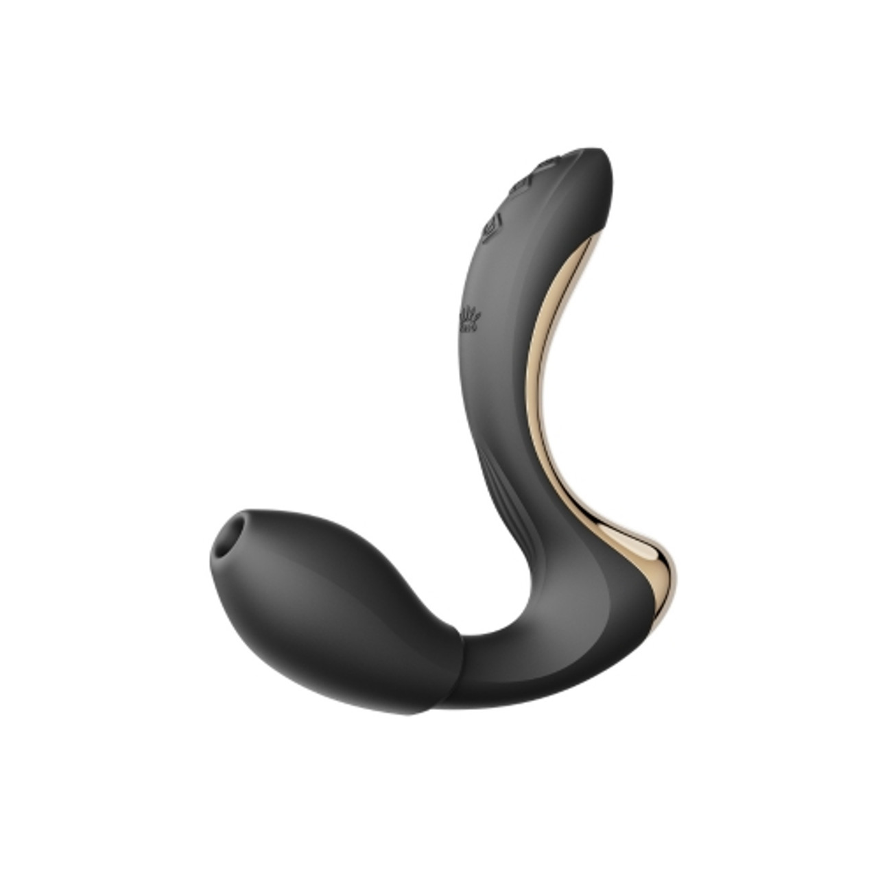 Talis Obsidian Black G-spot and suction vibrator Nauti NZ Talis Obsidian Black G-spot and suction vibrator Nauti NZ