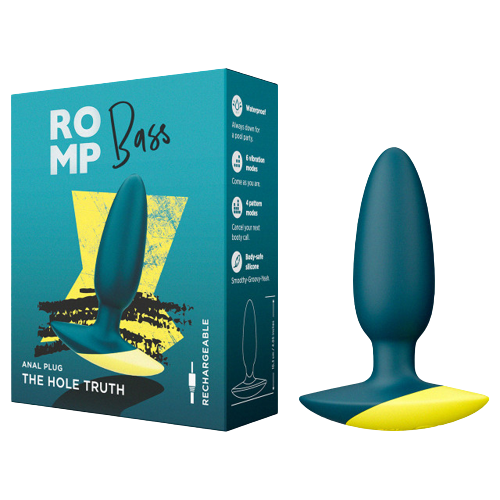 Romp Bass Vibrating Butt Plug  Nauti NZ